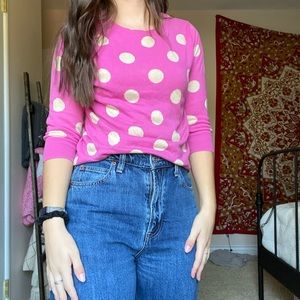 Pink Polkadot Sweater